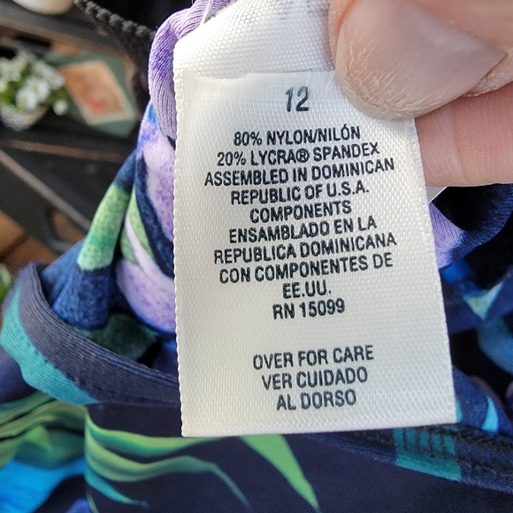 TRANSFORM ♡ Sweet 1pc Multi Color Floral Open Back Padded Bralette Swimsuit 12 - Picture 14 of 16